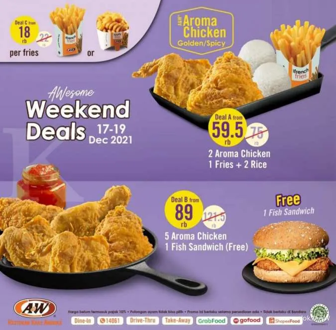 Promo A&W 17-19 Desember 2021
