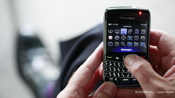 Gangguan BlackBerry terjadi untuk semua operator