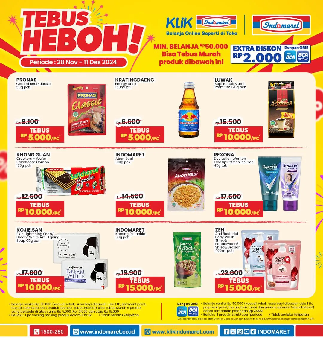 Promo Akhir Bulan Indomaret Periode 28 November-4 Desember 2024