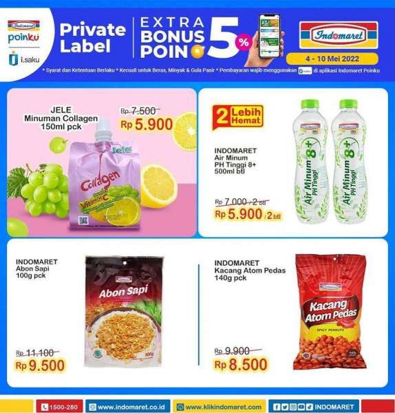 Promo Indomaret Super Hemat Mingguan Mulai 4-10 Mei 2022