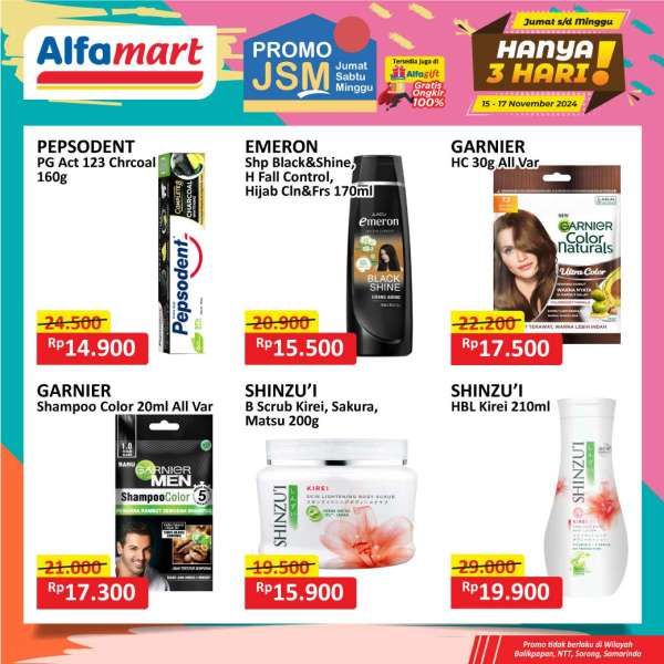 Promo JSM Alfamart Weekend 15-17 November 2024