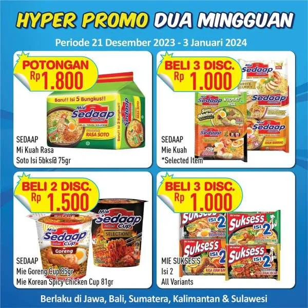 Promo Hypermart Dua Mingguan Periode 21 Desember-3 Januari 2023