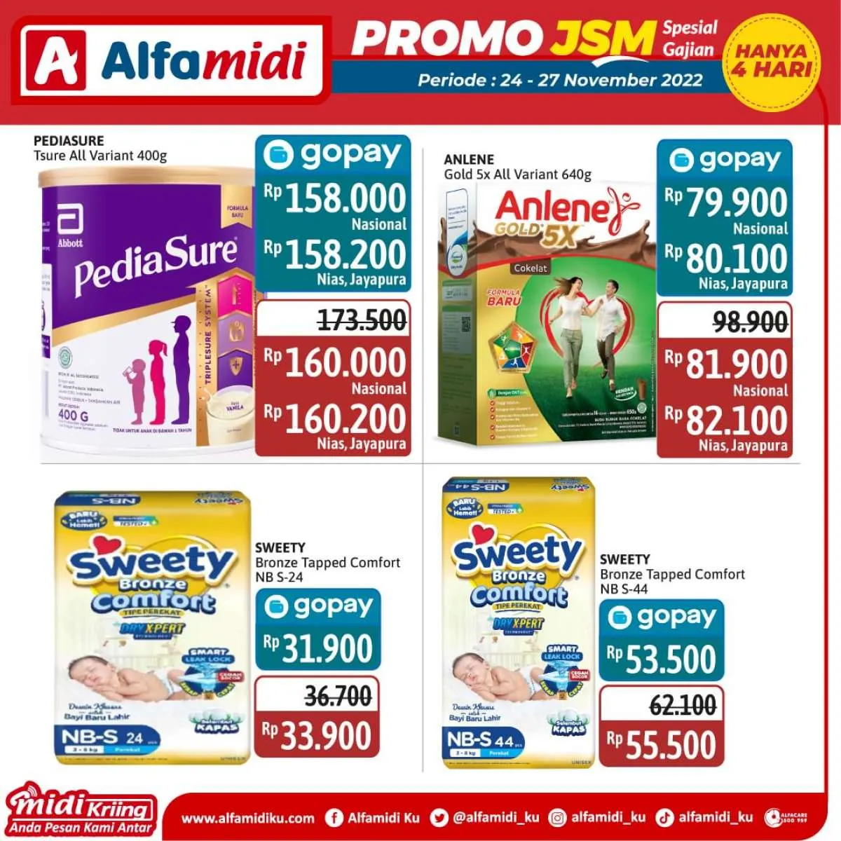 Katalog Promo JSM Alfamidi Spesial Gajian Periode 24-27 November 2022