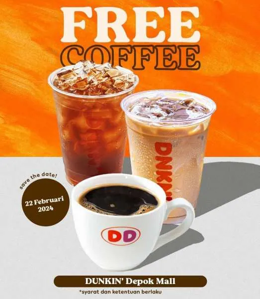 Promo Dunkin FREE Coffee