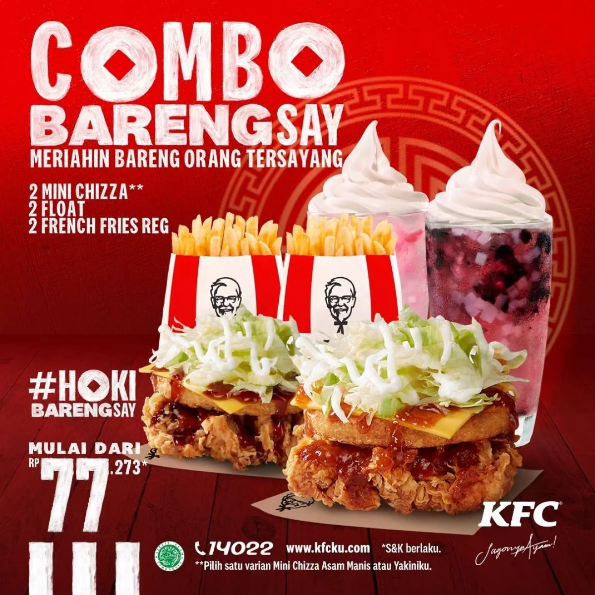 Promo KFC hari ini 13 Februari 2021, ada Combo Barengsay mulai dari Rp 77.273!