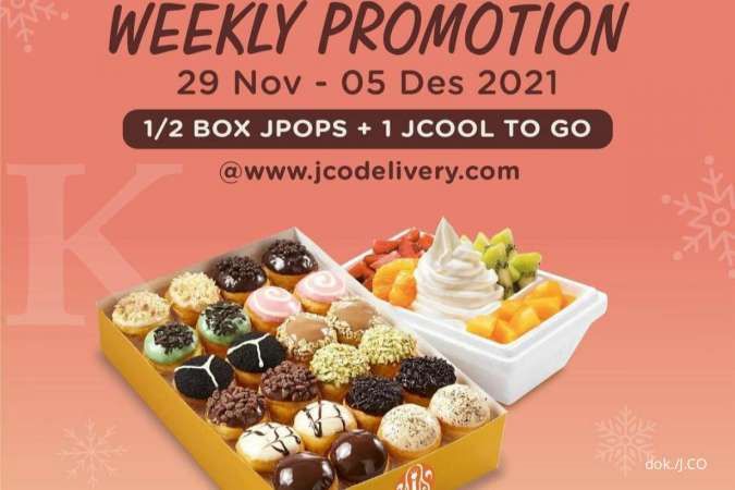 Promo Mingguan J.CO 29 November - 5 Desember 2021, Ada JCool dan JPops Harga Hemat