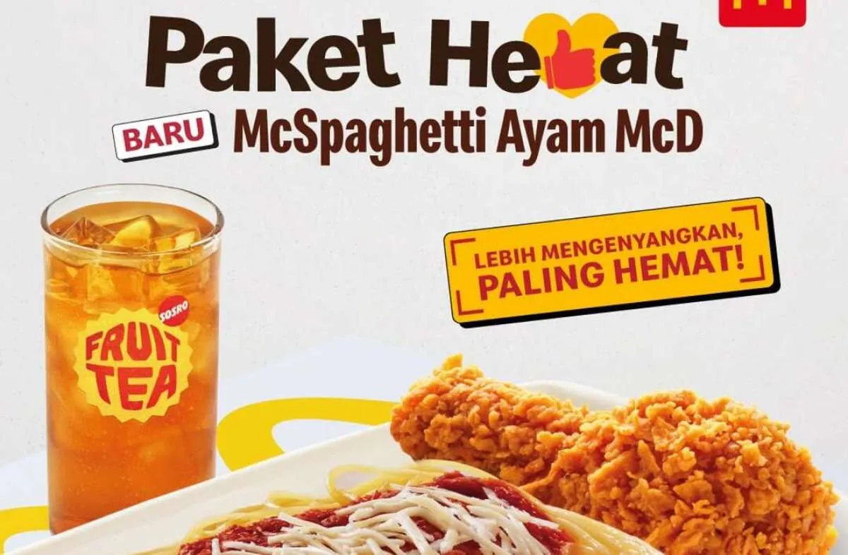 Promo McD Paket HeBat McSpaghetti Ayam Cuma Rp 27.000-an, Porsi 30% Lebih Banyak