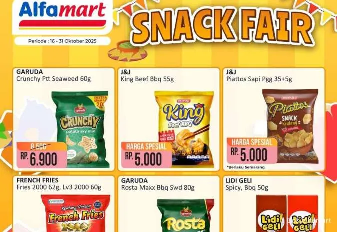 Promo Alfamart Snack Fair Periode 16-31 Oktober 2025, Kinder Joy Harga Spesial!