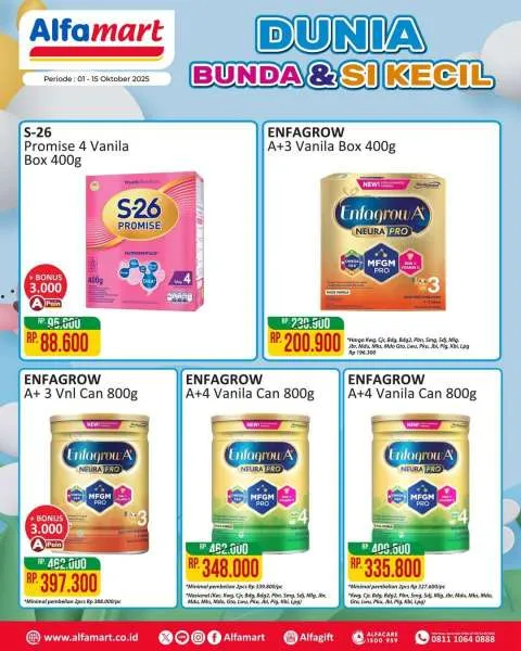 Promo Alfamart Dunia Bunda & Si Kecil Periode 1-15 Oktober 2025