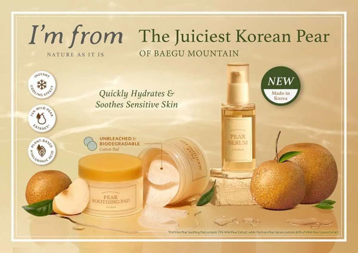 Im From Hadirkan Rangkaian Terbaru dengan Kebaikan Alami Buah Pear dari Korea Selatan