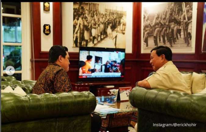 Prabowo dan Erick Thohir Bertemu, Ini Kata Gerindra