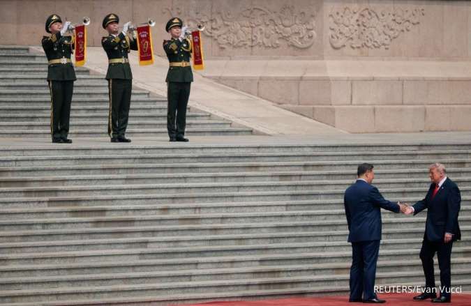 Donald Trump Disambut Meriah di Beijing, Hubungan Dagang AS-China Dipertaruhkan