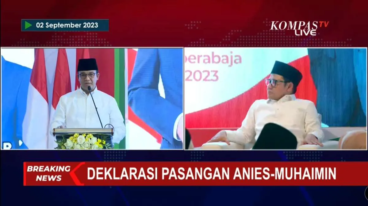 Surya Paloh Deklarasikan Anies-Cak Imin Sebagai Bakal Capres-Cawapres 2024