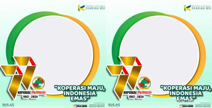 Kumpulan Twibbon Hari Koperasi Indonesia ke 77 Tahun, Yuk Pakai Bingkai Fotonya