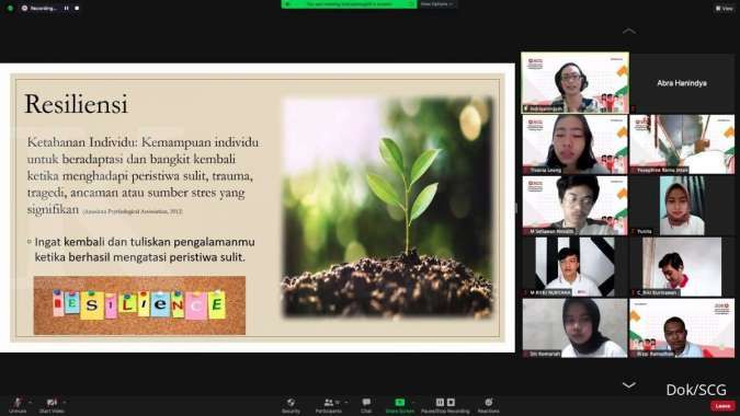 Dukung Kesehatan Mental Pelajar, SCG Selenggarakan Sesi Pelatihan Mental Sehat untuk Penerima Beasiswa Sharing The Dream