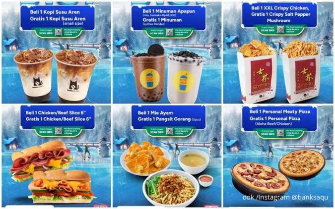 7 Promo Gaswat B1G1 Bank Saqu 25-31 Desember, Tomoro sampai Pizza Hut Lebih Hemat