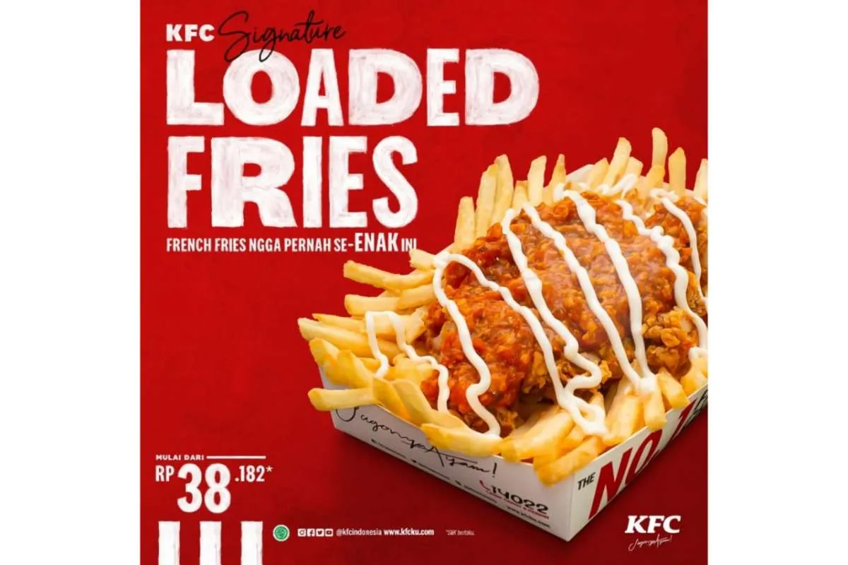 Promo KFC hari ini 19 Juli 2021, coba menu baru Loaded Fries Rp 38.182