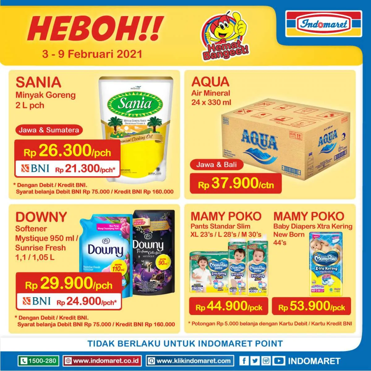 Promo Indomaret Harga Heboh di akhir pekan, MInggu 7 Februari 2021!