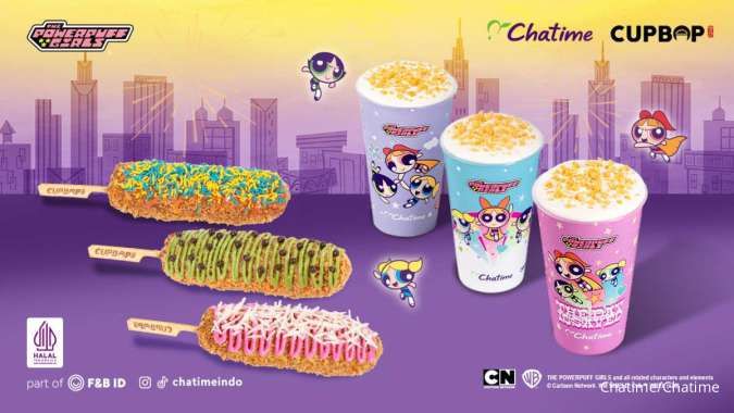 Sambut Liburan, Chatime dan Cupbop Rilis Menu The Powerpuff Girls untuk Keluarga
