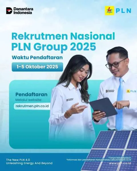 Rekrutmen Nasional PLN Group 2025 Resmi Dibuka