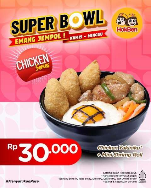 Promo HokBen Super Bowl di Bulan Februari 2025