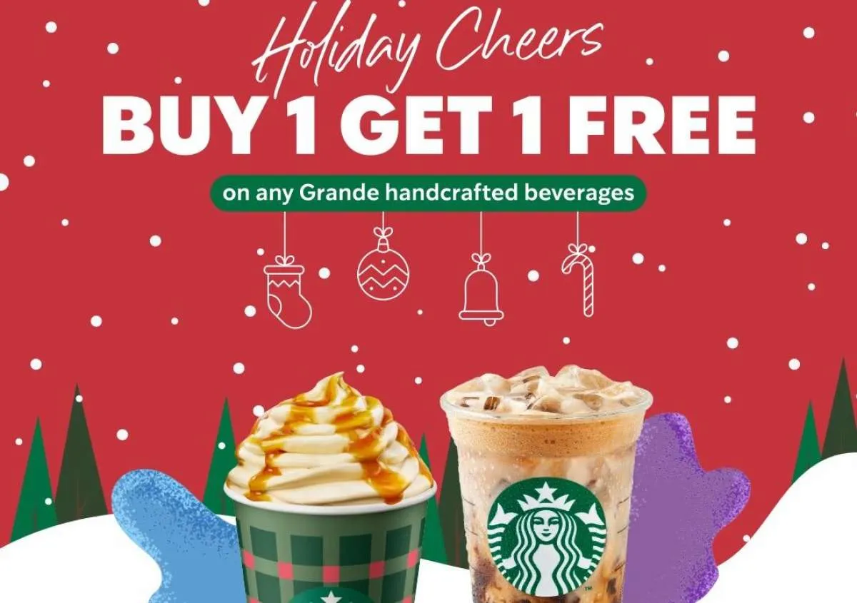 Hari Terakhir Promo Starbucks Holiday Cheers, Nikmati Buy 1 Get 1 Free Minuman