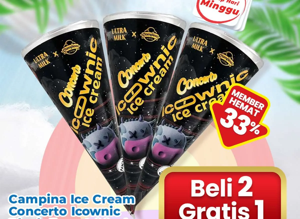 Promo Es Krim di Indomaret Hanya Hari Ini 5 Oktober 2025, Beli 2 Gratis 1