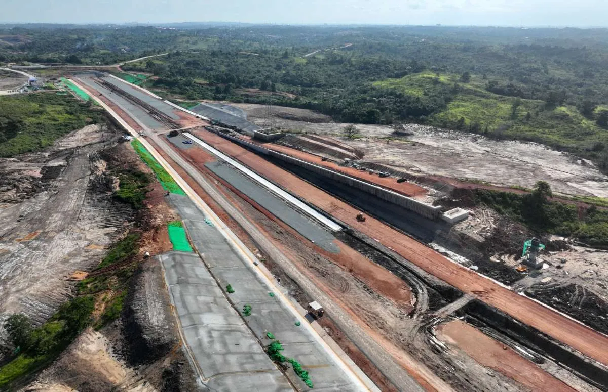 PTPP Percepat Pembangunan Jalan Tol IKN Seksi 1B Segmen Bandara Sepinggan-Tol Balsam