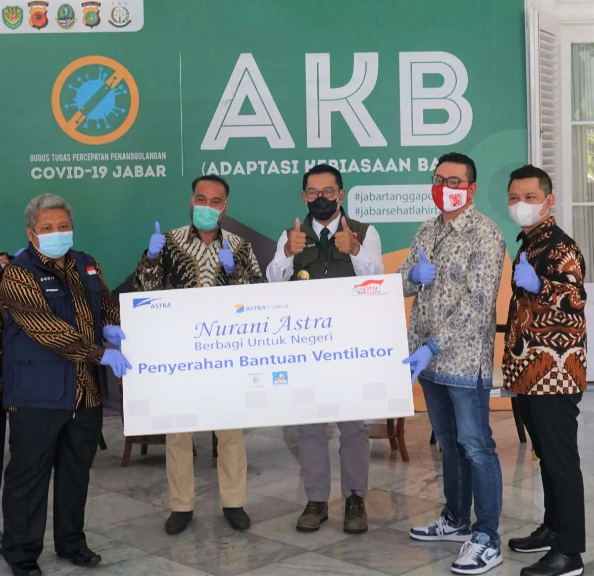 Bantu tangani Covid-19, Astra Financial serahkan ventilator untuk Jawa Barat
