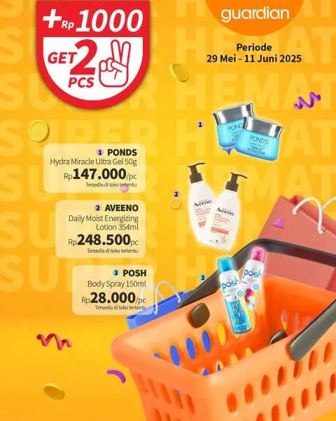 Promo Guardian Super Hemat Periode 29 Mei-11 Juni 2025