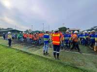 Terapkan Program K3, NHM Gelar Simulasi Penanganan Tumpahan Sianida