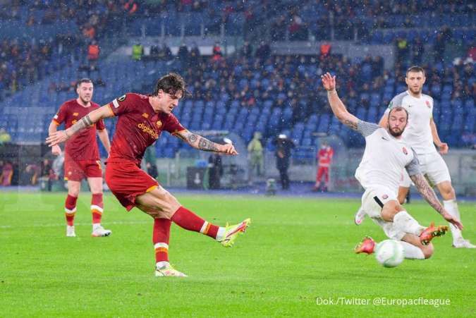 Hasil AS Roma vs Zorya Luhansk di Liga Konferensi: Giallorossi tekuk Tim Lenin 4-0
