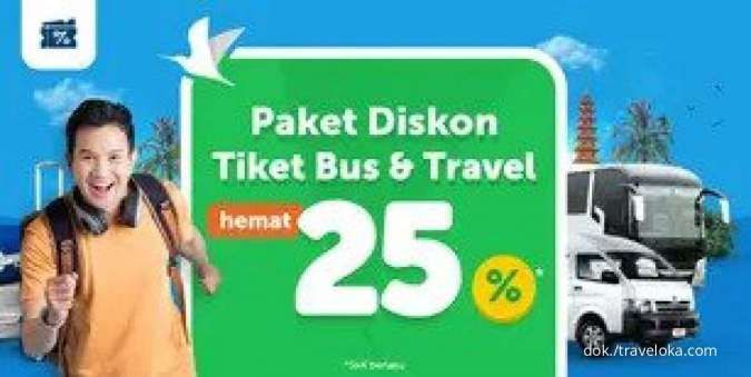 Manfaatkan Promo Traveloka Tiket Bus & Travel Hemat sampai 25%