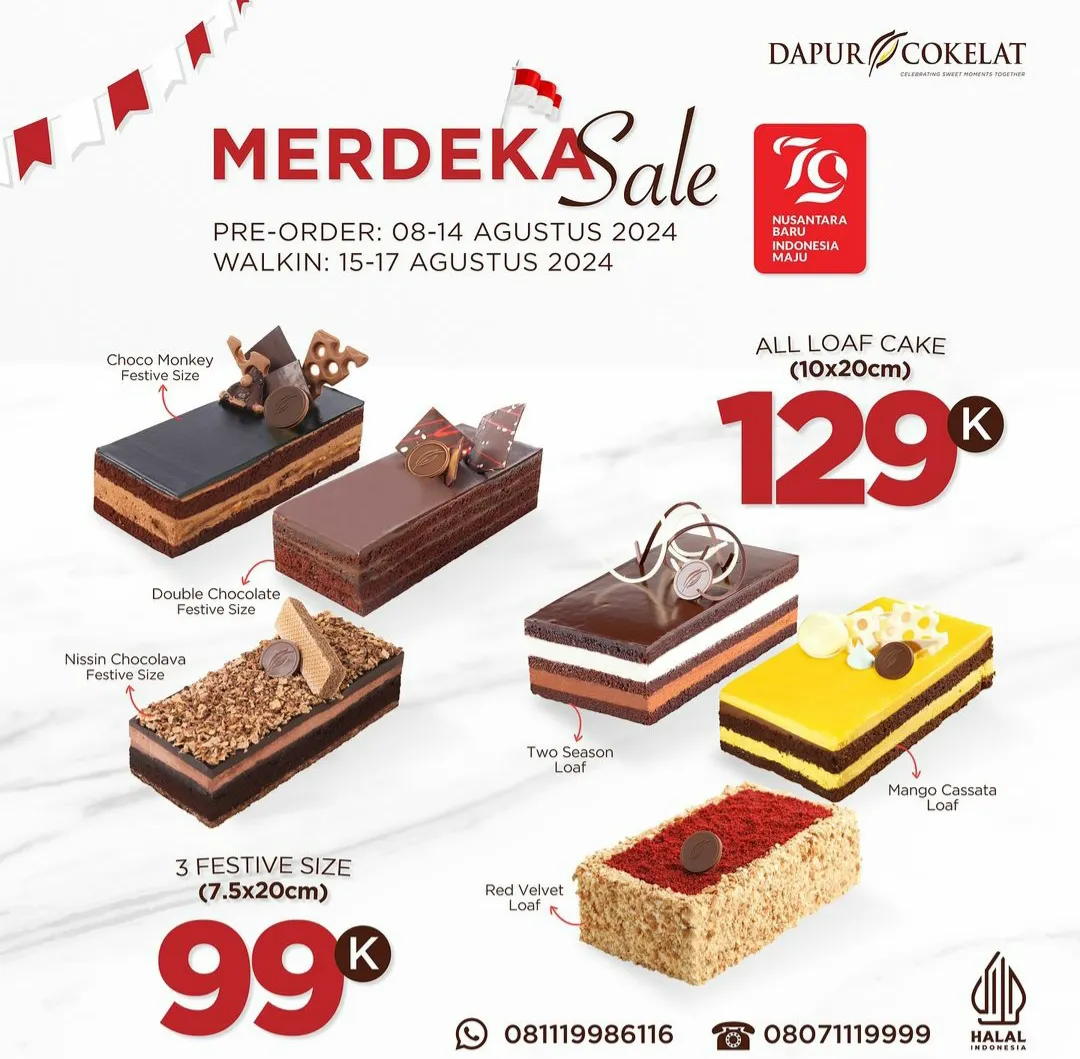 Promo Dapur Cokelat Merdeka Sale