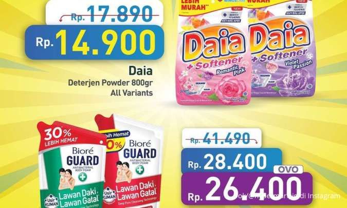 Promo Deterjen & Sabun Mandi di Tip Top-Lotte Mart & Hypermart, Banyak Potongan Harga