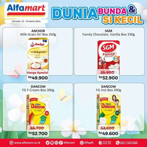 Promo Alfamart Dunia Bunda & Si Kecil Periode 1-15 Maret 2024