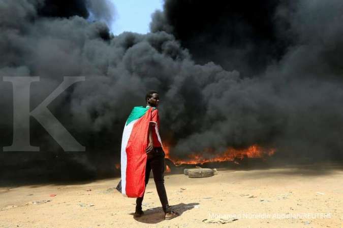 Pemutusan internet hingga mogok kerja mewarnai Sudan pasca kudeta