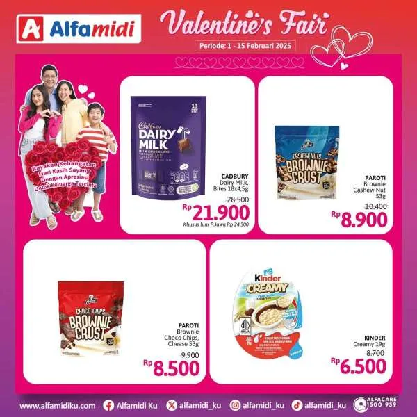 Promo Alfamidi Valentines Fair Periode 1-15 Februari 2025