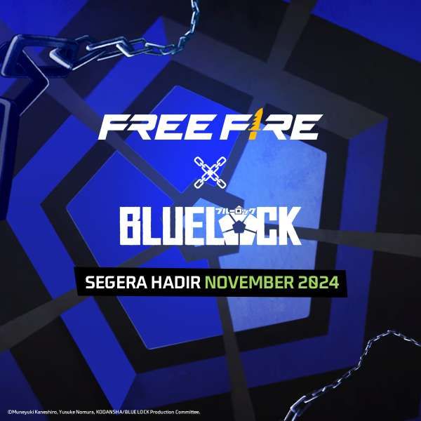 Game Free Fire kolaborasi dengan anime Blue Lock