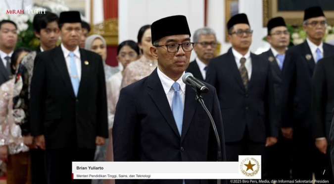 Presiden Prabowo Melantik Brian Yuliarto Jadi Kepala Badan Industri Mineral