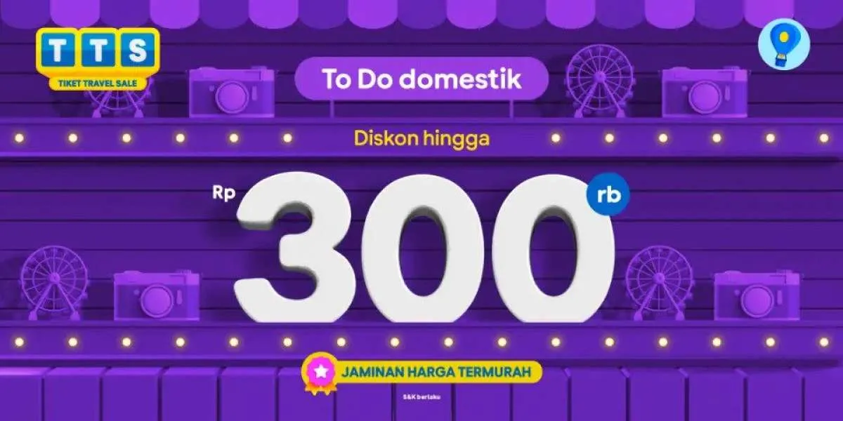 Promo Tiket.com hingga 4 Juni 2023, Nikmati Diskon To Do sampai Rp 300.000