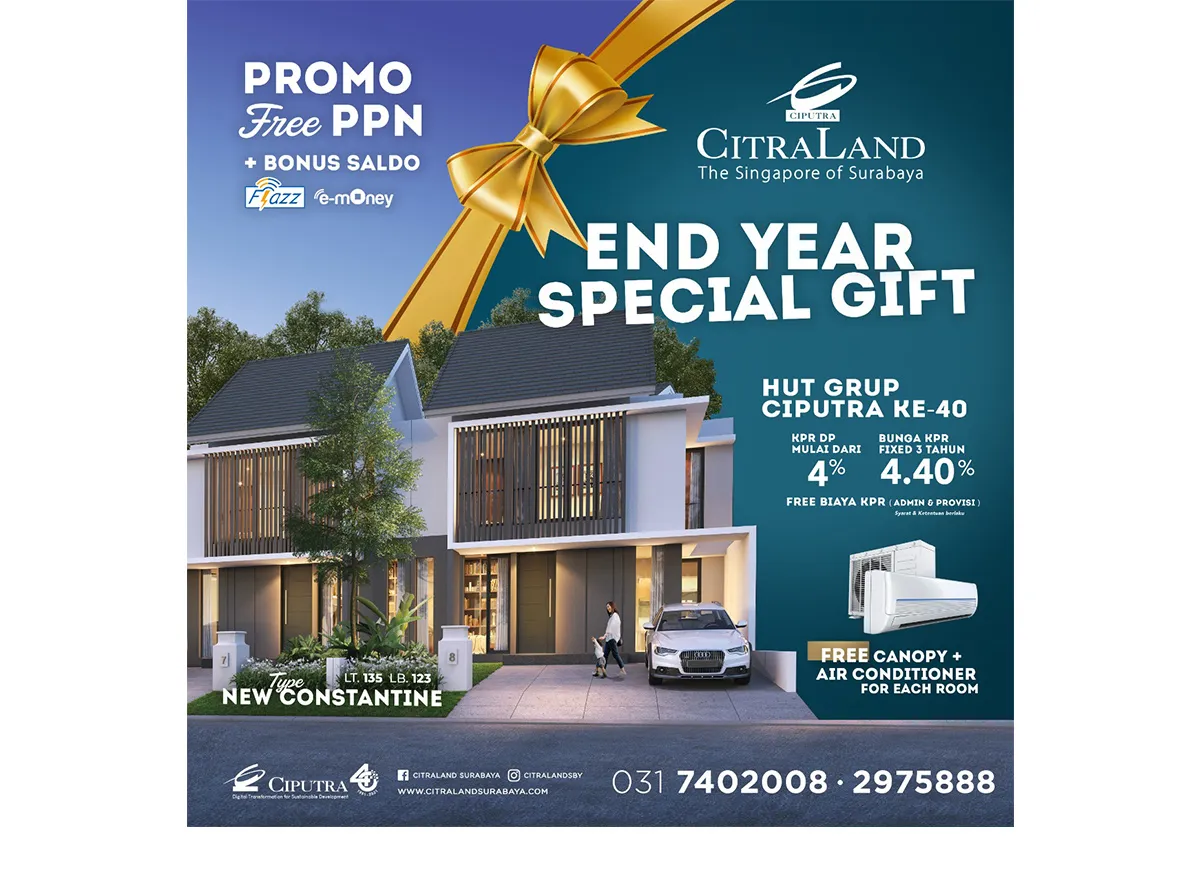 Bonus Smart Home System, Hunian Strategis di Kota Surabaya
