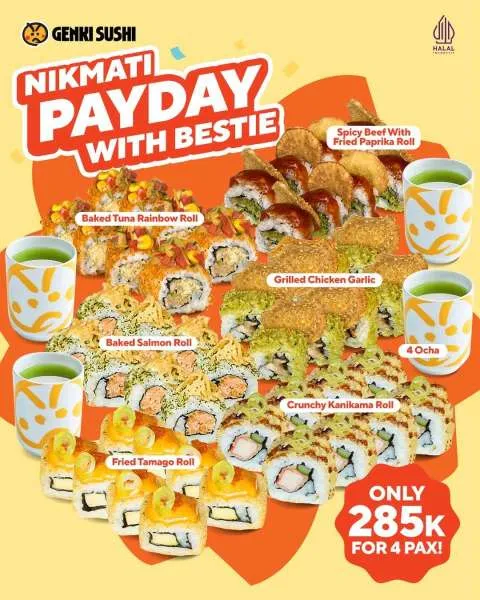 Promo Genki Sushi Payday Agustus 2025