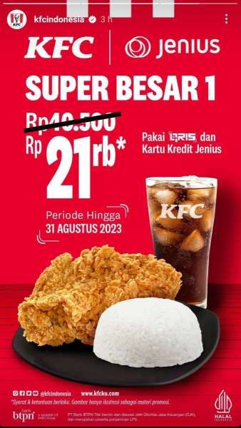 Promo KFC x Jenius