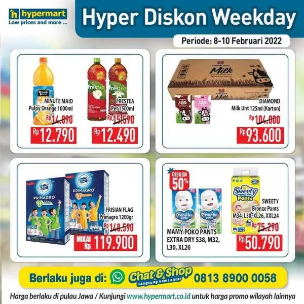 Promo Hypermart Terbaru Berlaku 8-10 Februari 2022