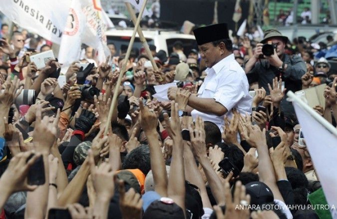 Ribuan relawan Prabowo di Jatim disebar ke pasar
