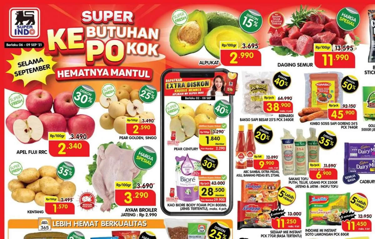 Promo Superindo weekdays 6-9 September 2021, diskon hari kerja!