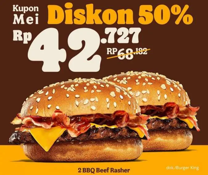 Promo Burger King Kupon Mei