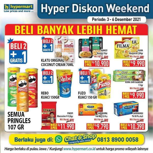 Promo Hypermart Edisi Akhir Pekan, Aneka Camilan Beli Banyak Lebih Hemat