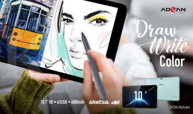 Advan Tab Sketsa, tablet premium dibanderol Rp 2 jutaan